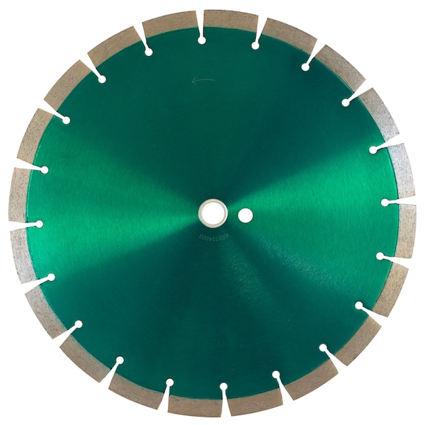 Paragon Diamond Tools 14'' x .125 x 1''(20mm)DP Green Mega-Segmented Blade GMEGA-1415 - main